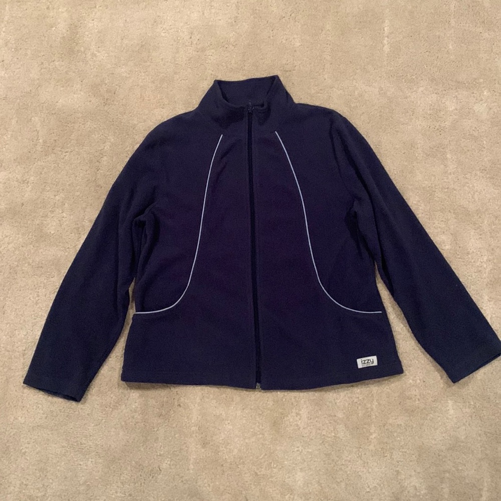 Women’s Izzy Scrubs fleece zip-up jacket with pockets